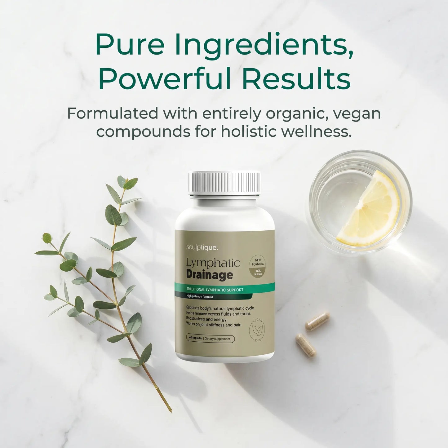 Lymphatic Drainage Herbal Support – 60 capsule